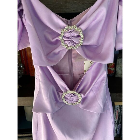 NWOT Gigii’s June Dress In Lilac Purple Size Large **Flawed** - Picture 5 of 8
